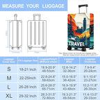 Luggage Cover Washable Suitcase Protector Anti-Scratch, Stretchable Fit - Image 2