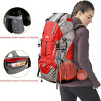 Loowoko 50L Hiking Backpack, Waterproof Camping Essentials Bag - Image 5