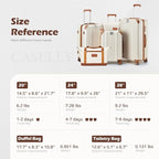 Luggage Set with PC+ABS Hardshell TSA Lock Spinner Wheels Carry on Lightweight - Image 8