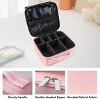 Travel Makeup Bag Makeup Cosmetic Train Case Organizer Portable Storage Bag - Image 4