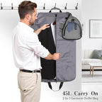 Garment Duffle Bags for Travel, Carry On Garment Duffel Weekender Bag 45L | - Image 8