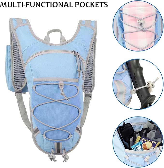 Lightweight Hydration Backpack 2L Water Bladder Pack - Image 3