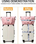 Luggage Straps for Suitcases, Adjustable Travel Belt, Durable Wide Luggage Strap - Image 2