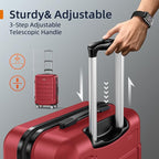 SHOWKOO Luggage Sets Expandable PC+ABS Durable Suitcase Double Wheels TSA Lock - Image 6