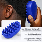 Luxury Twist Styler – Durable, Washable Comb Brush, a Premium Alternative to Hair Sponges for Afro, Curly, Coiled & 4C Hair, Ideal for Daily or Professional Use (1 Count) (Blue)