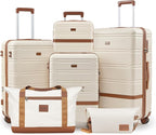 Luggage Sets, Suitcase with Spinner Wheels, PC+ABS Hardshell Travel Luggage Set by Unknown