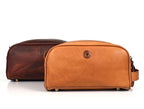 10" Premium Leather Toiletry Travel Pouch - Image 8