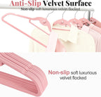 Velvet Felt Stackable Hangers 50 Pack, Non Slip, - Image 5