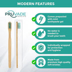 144 Pack Disposable Bamboo Toothbrushes - Image 8