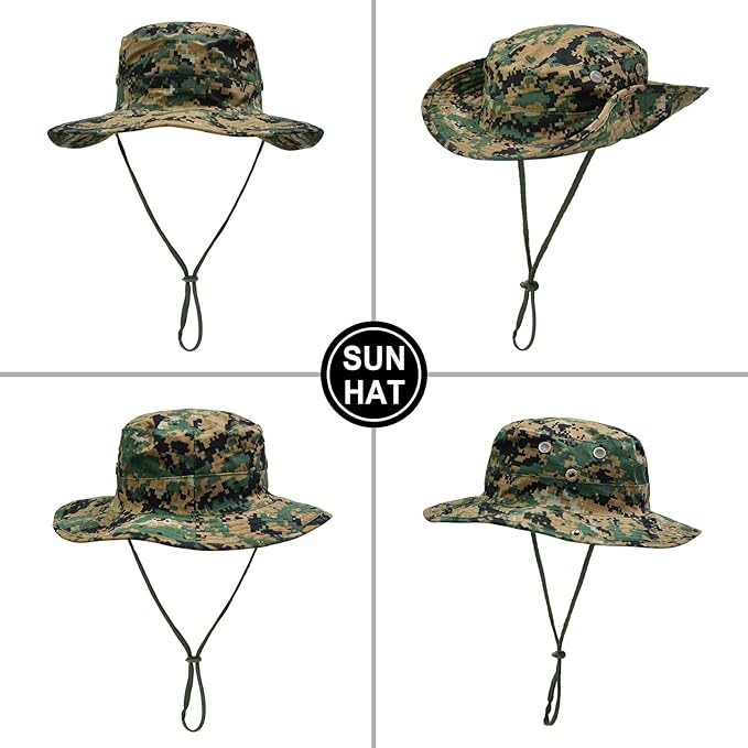 Sun Hats for Men Women Boonie Hat Foldable Fishing Hat UPF 50+ Bucket Hat for - Image 4