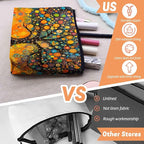 Cosmetic Bags Travel Makeup Toilet Case Waterproof Pouch for Women Girls 6.7X9.45inches - Whimsical Chromatic Arbor
