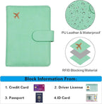 Melsbrinna Premium Leather Passport Holder Covers Case, Waterproof Rfid - Image 3