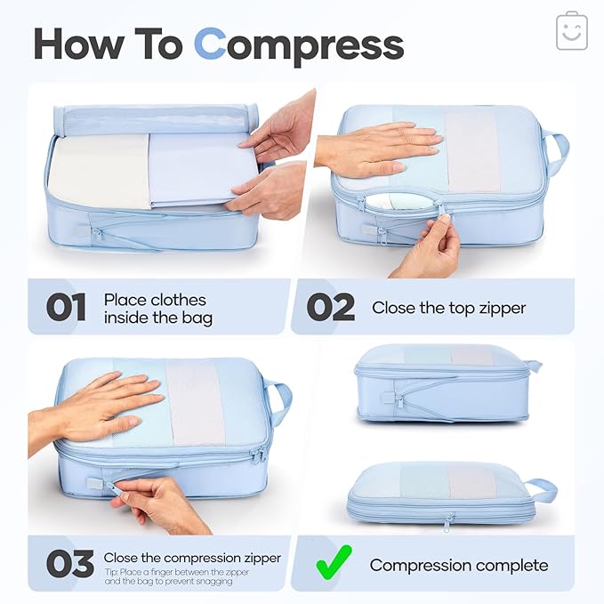 Veken 9/11 Set Compression Packing Cubes - Image 3
