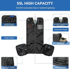 Bukere Garment Bags for Travel, Convertible Carry on Duffel Bag for Men Women - Image 2