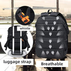 FENGDONG Durable Waterproof Travel Laptop Backpack 17.3 inch, Large College - Image 5