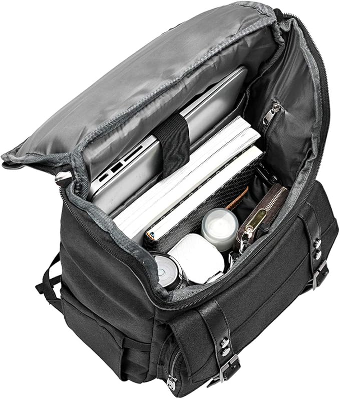 YALUNDISI Vintage Backpack Travel Laptop Backpack - Image 4