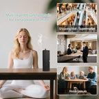 Scent Diffuser Starter Kit - Aroma Waterless Essential Oil Diffuser for Home, Air Diffuser for Large Room, 3200 Sq.Ft Coverage Scent Air Machine, Contains A 3.5 OZ Hotel Scent Essential Oil