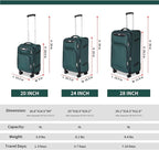 3-Piece Softside Expandable Luggage Set - Image 2