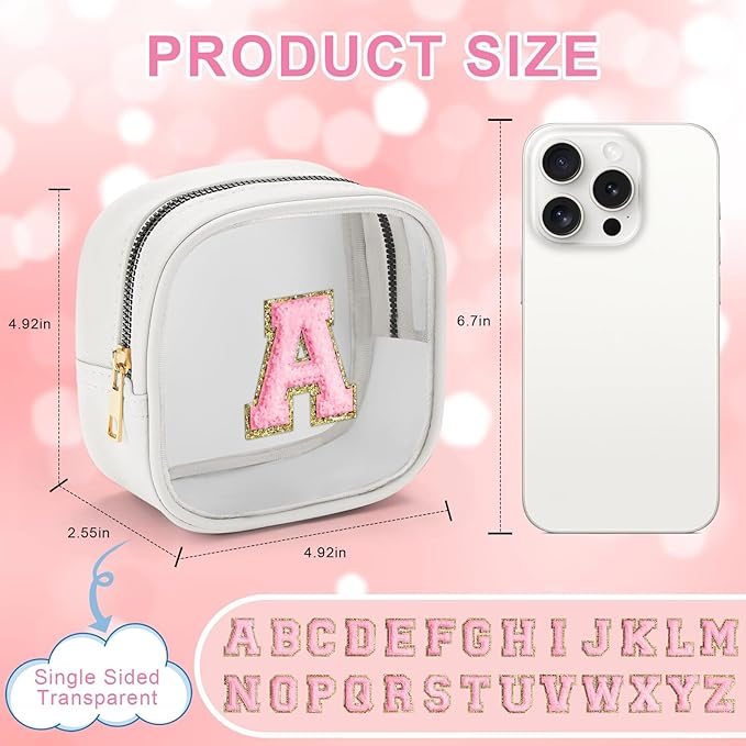 YOOLIFE Initial Make Up Bag Travel Toiletry Bag - Image 3