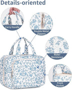 Narwey Travel Toiletry Bag for Women Large Hanging Makeup Bag Organizer - Image 8