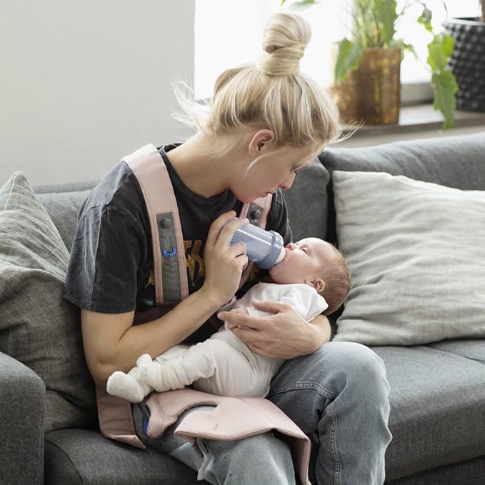 BabyBjörn Baby Carrier Mini, Dusty Pink Newborn Carrier, Easy-to-Use - Image 7