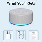 Sound Machine Night Light White Noise Machine 30 Non Looping Sounds 12 Lights 5 - Image 7