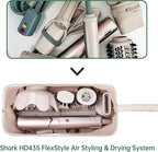 Shark Flex Style Case for Dyson Airwrap Hair Dryer Brush Revlon Hair Tools Travel Bag Carrying Case Flat Curling Iron Organizer (Beige)