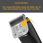 5F Cut Length 1/4”(6.3mm) Detachable Pet Dog Clipper Blades UltraEdge Series Clipper Blades for Dog Grooming Compatible with Most Andis,Oster A5 Wahl KM Series Clippers