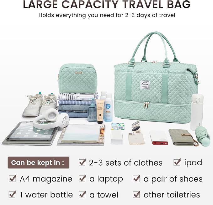 LOVEVOOK Travel Duffle Bag, Weekender Bags - Image 8