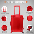 UrbanExplorer All Aluminum Carry On Luggage 22x14x9 Airline Approved Heavy Duty - Image 6