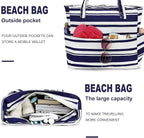 LEDAOU Beach Bag Waterproof Sandproof Women Tote Bag Pool Bag - Image 5