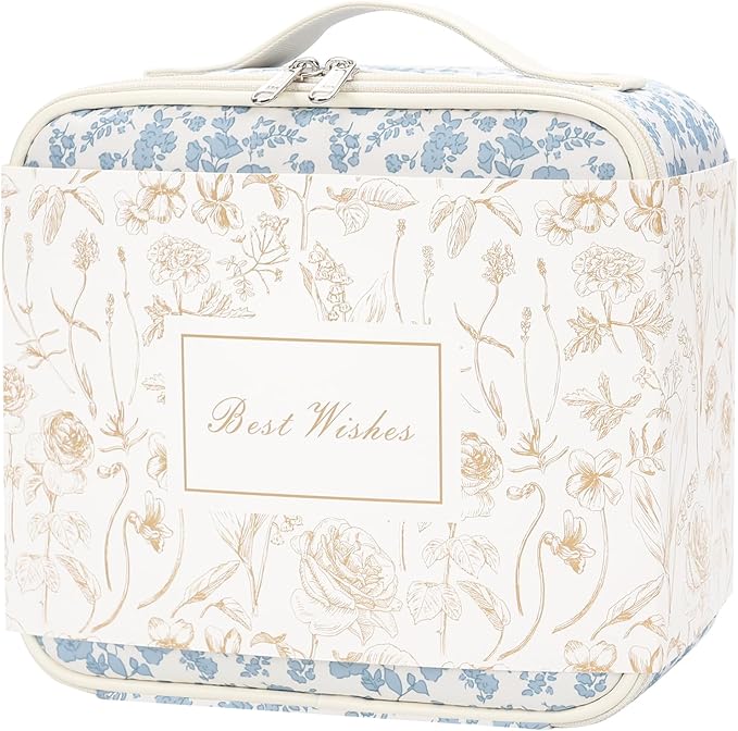 Chomeiu Makeup Bag with LED Mirror, Cute Cosmetic Bags Birthday Gifts - Image 8