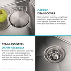 KRAUS Standart Pro 10-inch Undermount Single Bowl 16 Gauge Stainless Steel Bar - Image 5