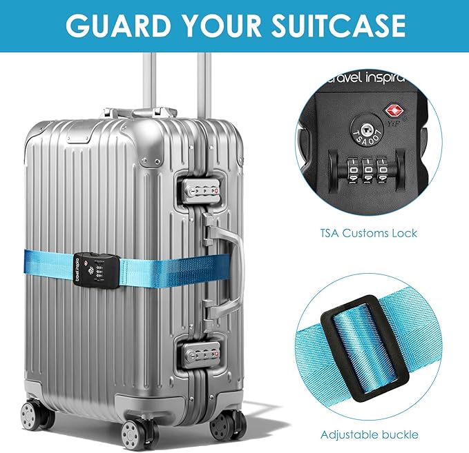 Travel Inspira Luggage Straps TSA Approved - Image 2