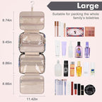 Wedama Toiletry Bag for Women, Large Cosmetic Travel Bag, Hanging Toiletry Bag - Image 2