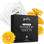 YUCO Travel Hair Shampoo Sheets Travel Pack 25 Tablets, Individual Sachet - Image 2