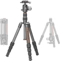 Lightweight Carbon Fiber Reverse Folding Travel Tripod by Leofoto