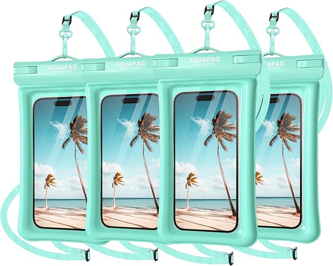 NEPHI IP68 Waterproof Phone Pouch 2 Pack-Up to 8.0"，Adjustable Neck Lanyard by IPX68WaterproofPhonePouch