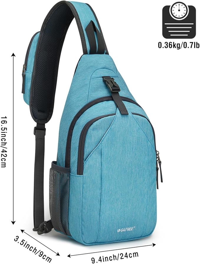G4Free Sling Bag RFID Blocking Sling Backpack Crossbody Chest Bag Daypack - Image 3