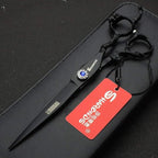 7 inch salon personalized scissors 19 cm cool black salon hair styling hair scissors stainless steel hair tools