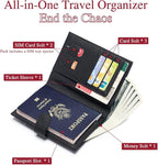 RFID Slim Passport Holder for Travel – Leather Passport Wallet for Women & Men - Image 2