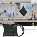 7 ft x 1/2" Heavy Duty Cut-Proof Security Cable | Flexible Vinyl-Coated Braided - Image 7