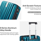 Hanke Expandable Hardshell Luggage Sets 3 piece Carry On Luggage - Image 6