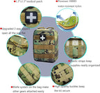 Carlebben EMT Pouch MOLLE Ifak Pouch Tactical MOLLE Medical First Aid Kit - Image 6