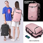 Travel Backpack for Women, 50L Carry On Backpack, Expandable Flight Approved - Image 6
