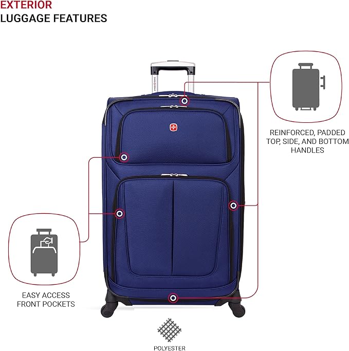 SwissGear Sion Softside Expandable Luggage, 2-Piece Set - Image 4