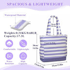 VASCHY Beach Bag for Women, Large Waterproof Sandproof Fold-able Packable Pool - Image 2