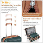 Campfun Luggage Sets 4 Piece, Expandable Carry On Luggage Set Hardshell PP - Image 5