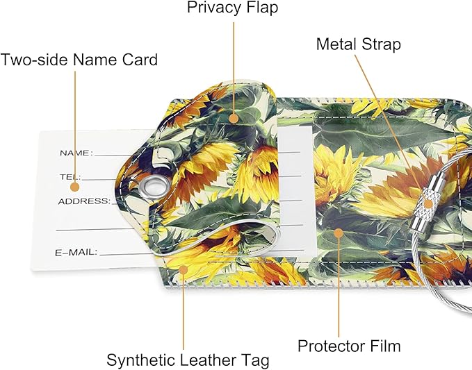 Fintie Luggage Tags, Privacy Cover ID Label - Image 4