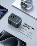 Universal Travel Adapter, VINTAR 35.5W International Power Adapter - Image 6